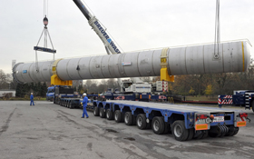 Verladung Luftzerleger Air Liquide Hafen Oberhausen